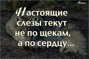 Слёзы не текут