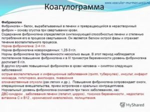 Понижен фибриноген